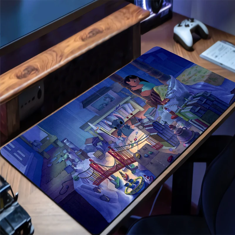 S-Stitchs Mousepad New MousePads Keyboard Pad Mouse Mat Gamer Soft Office Carpet Table Mat Desktop PC HD cartoon Large Mouse Pad