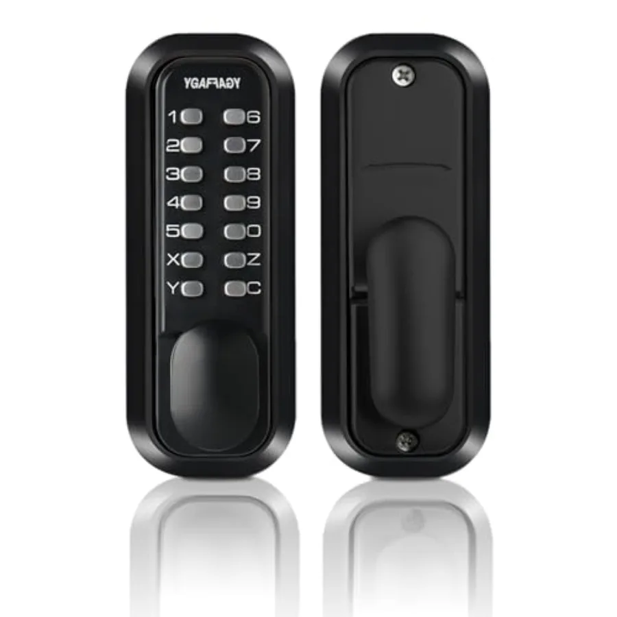 

Механический дверной замок без ключа 601YD2B, всепогодный, с ручкой, для наружного использования, без электроники, простая установка