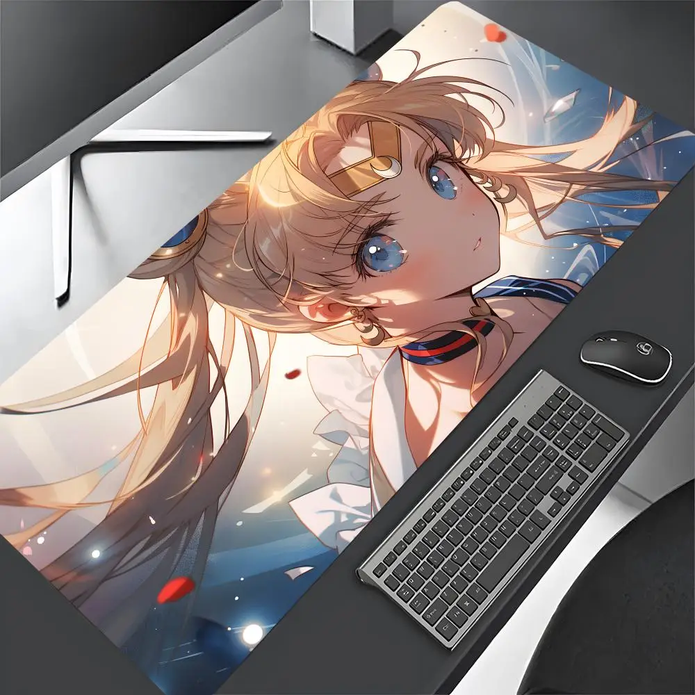 S-Sailor M-Moon Mouse Pad Gaming Mousepad Large 900x400mm MouseMat Gamer Mause game player Carpet PC Desk