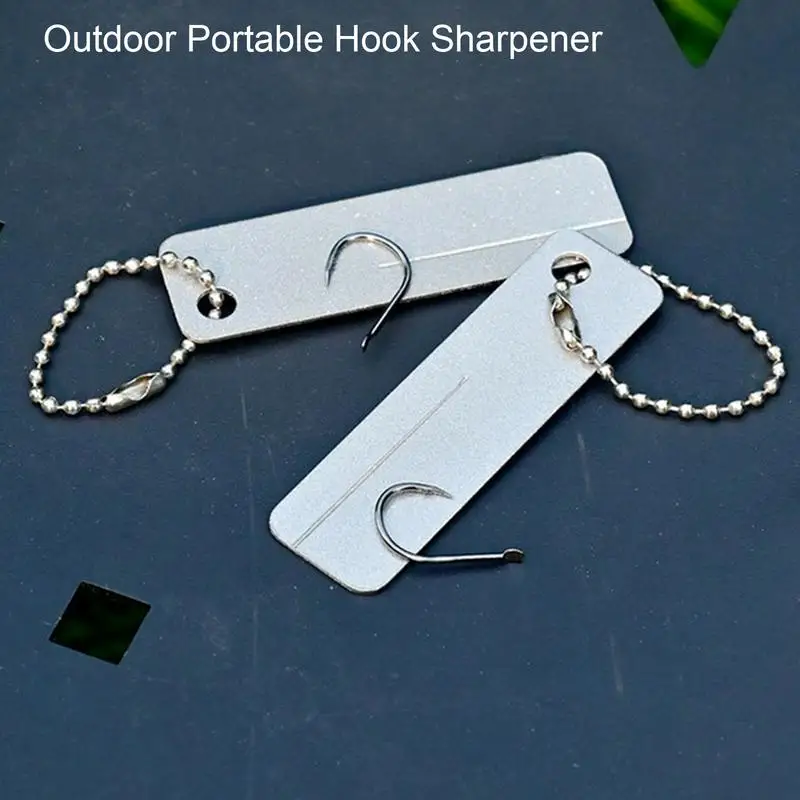 Fishing Hook Sharpener Tool Small Portable Hook Sharpening Stone Sturdy Pocket Grinding Tool Multifunctional Hook Sharpener For