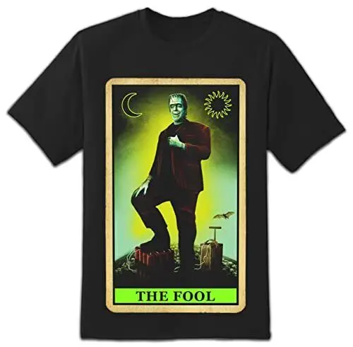 Rock Rebel Herman Munster The Fool Tarot Card Men Äôs T Shirt