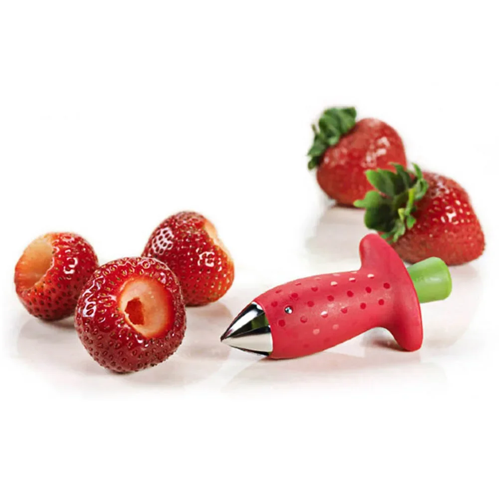 Strawberry Slicer Cutter Strawberry Corer Strawberry Huller Fruit Leaf Stem Remover Salad Cake Tools Kitchen Gadget Accessories view 5