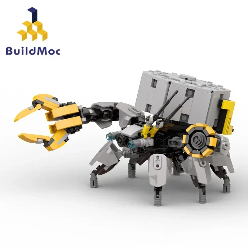 

Конструктор BuildMoc Mini Horizon West Shell Walker Zero Dawn Mecha Monster Thunder крокодил игрушки для детей подарок