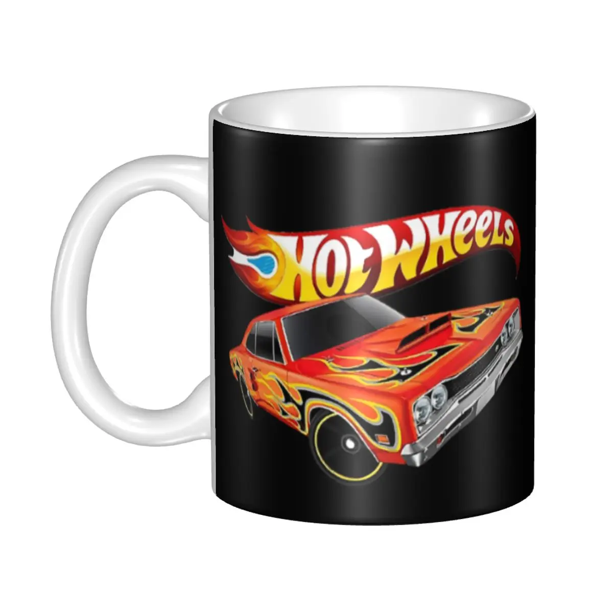 

Hot Wheels For Fans Mug Customized Cartoon Sport Car Ceramic Coffee Mug Cup Creative Present