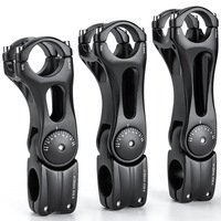 MTB Handlebar Stem Hollow Design Aluminum Alloy Bike Stem Adjustable -85° To 85° For MTB Road Bike 110mm / 125mm /140mm