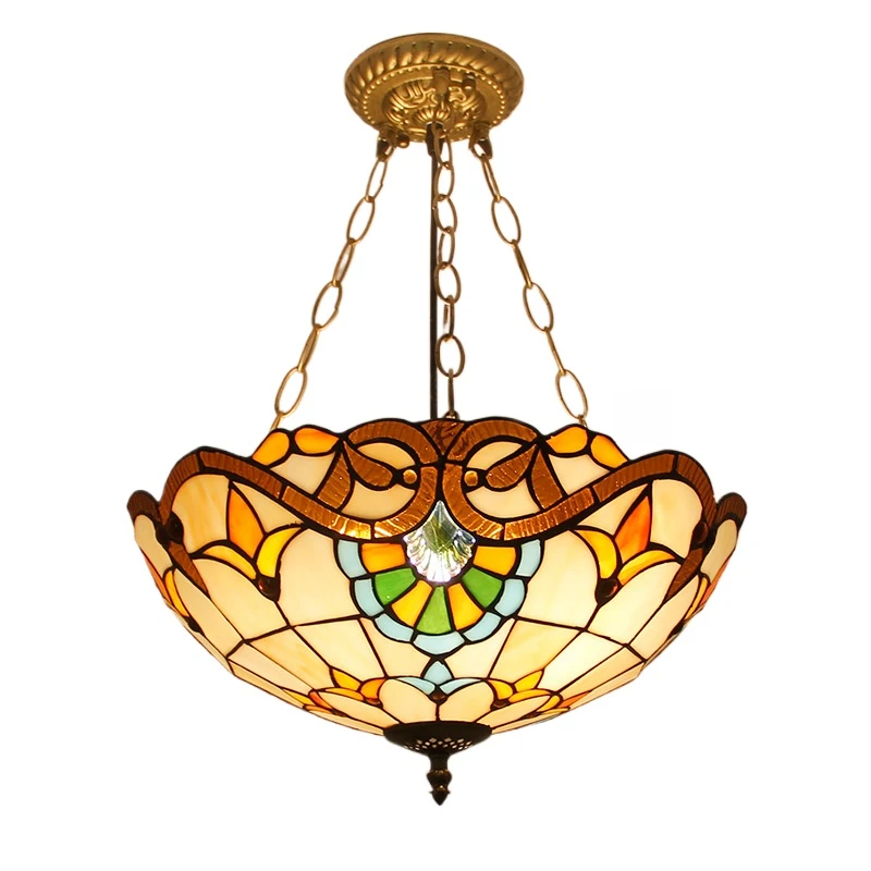 

40cm European Retro Chandelier Restaurant American Living Room Aisle Corridor Entrance Balcony Anti-chandelier Ceiling Lights