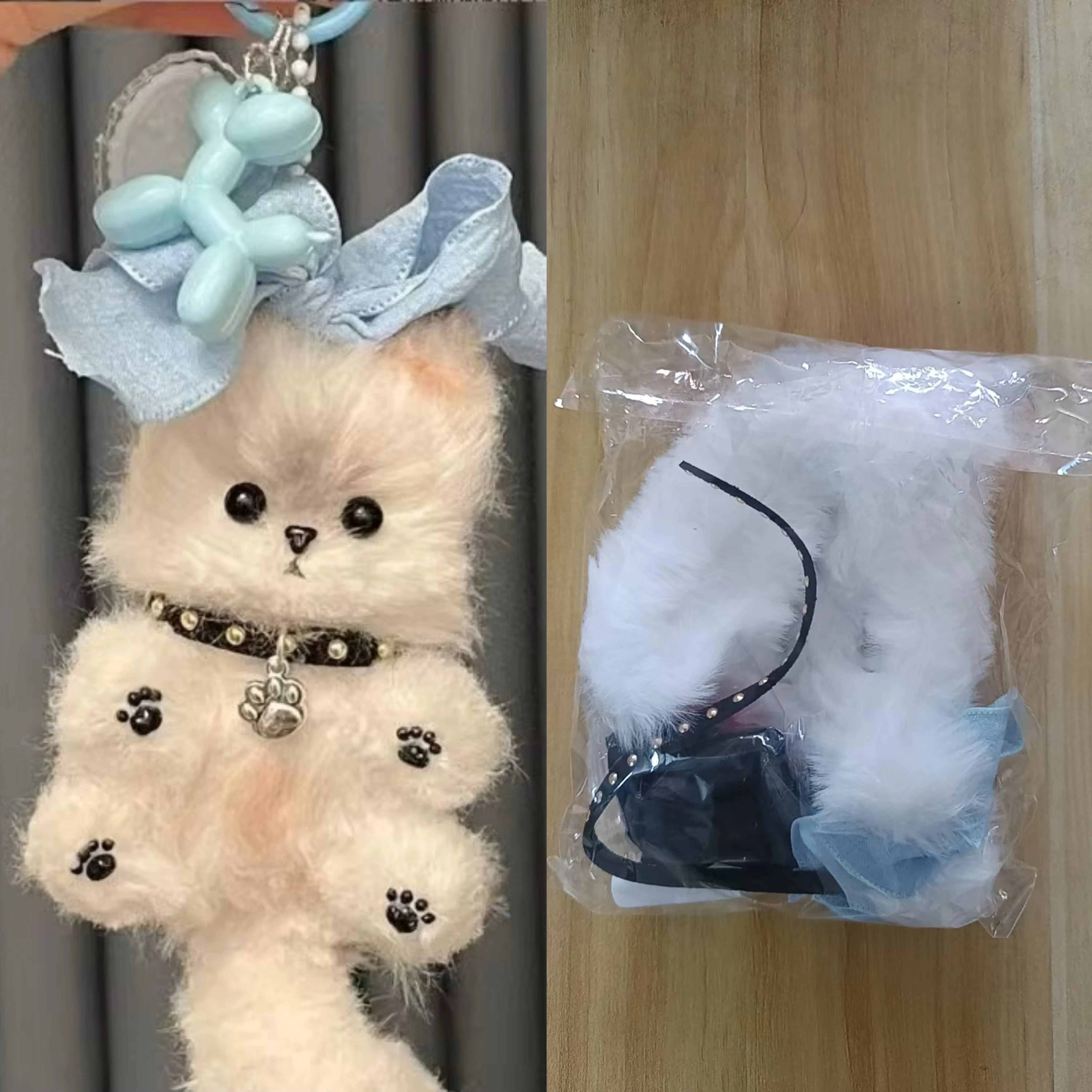 Twisty Stick Little Cat Pendant Handmade Diy Material Package Cute Pendant Birthday Qixi Festival Gift for Girls
