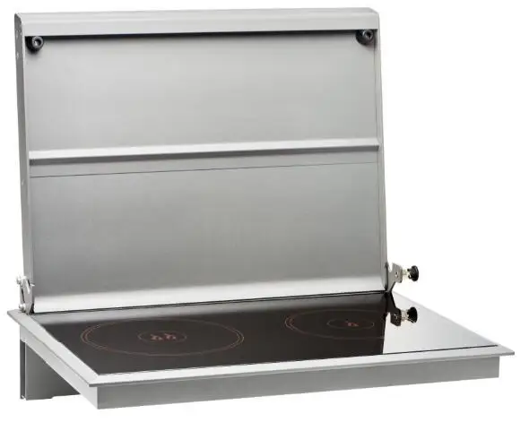 2.2kw Double Burners Cooktop And Air Heater Combi Unit Rotary Controller For RV Motorhome