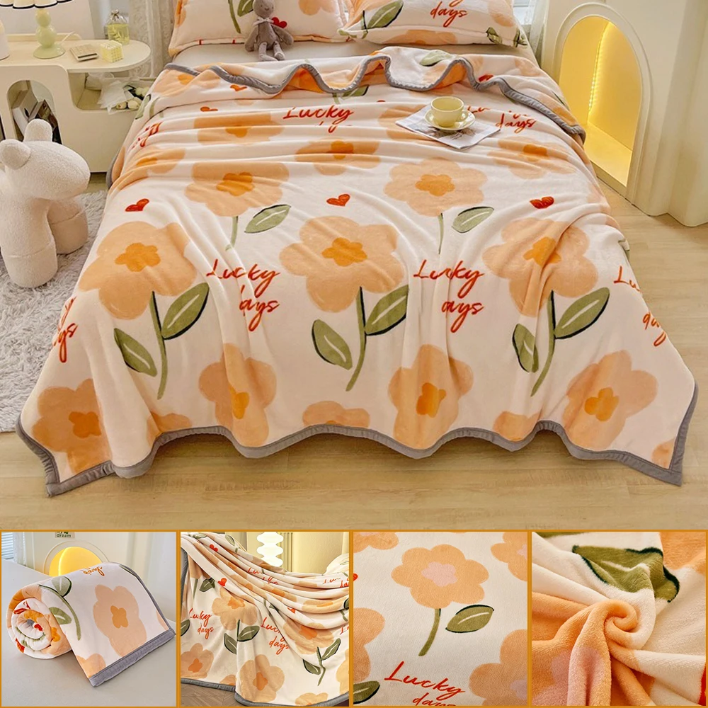 

A Tapestry Blanket Flannel Blanket Thickened Warm Leisure Blankets Office Nap Blanket Mantas Universales Para Cuatro Estaciones