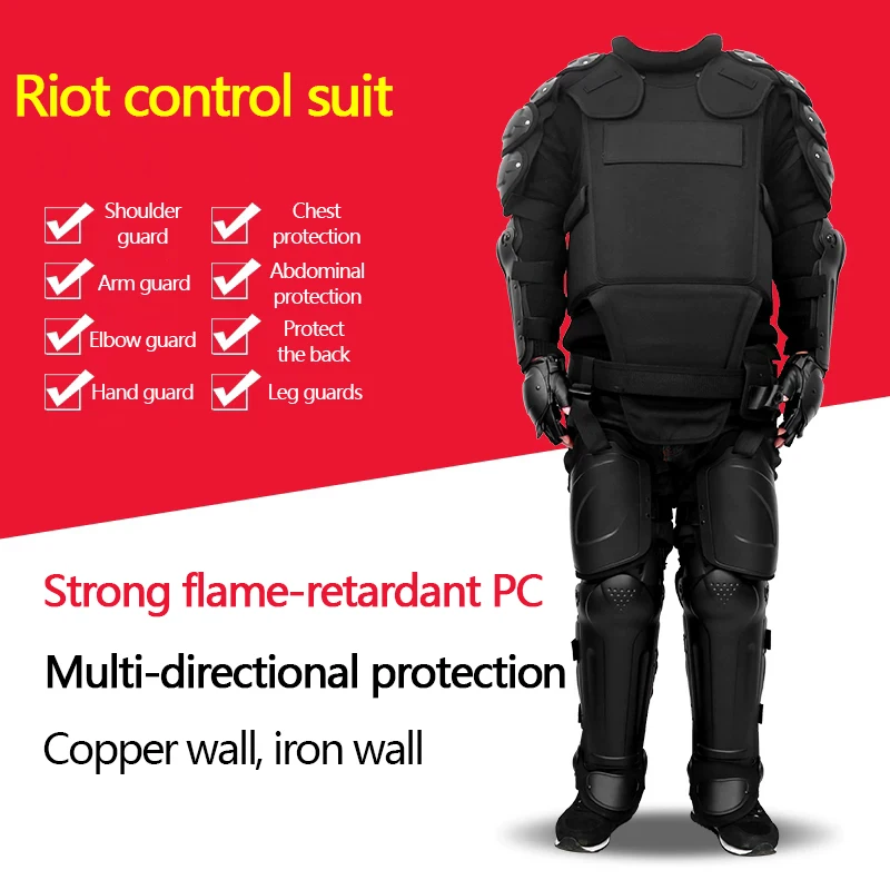 

Anti-riot armor, anti-riot suit, anti-cut/stab, anti-riot equipment, flame-retardant PC, full-body protection, lightweight