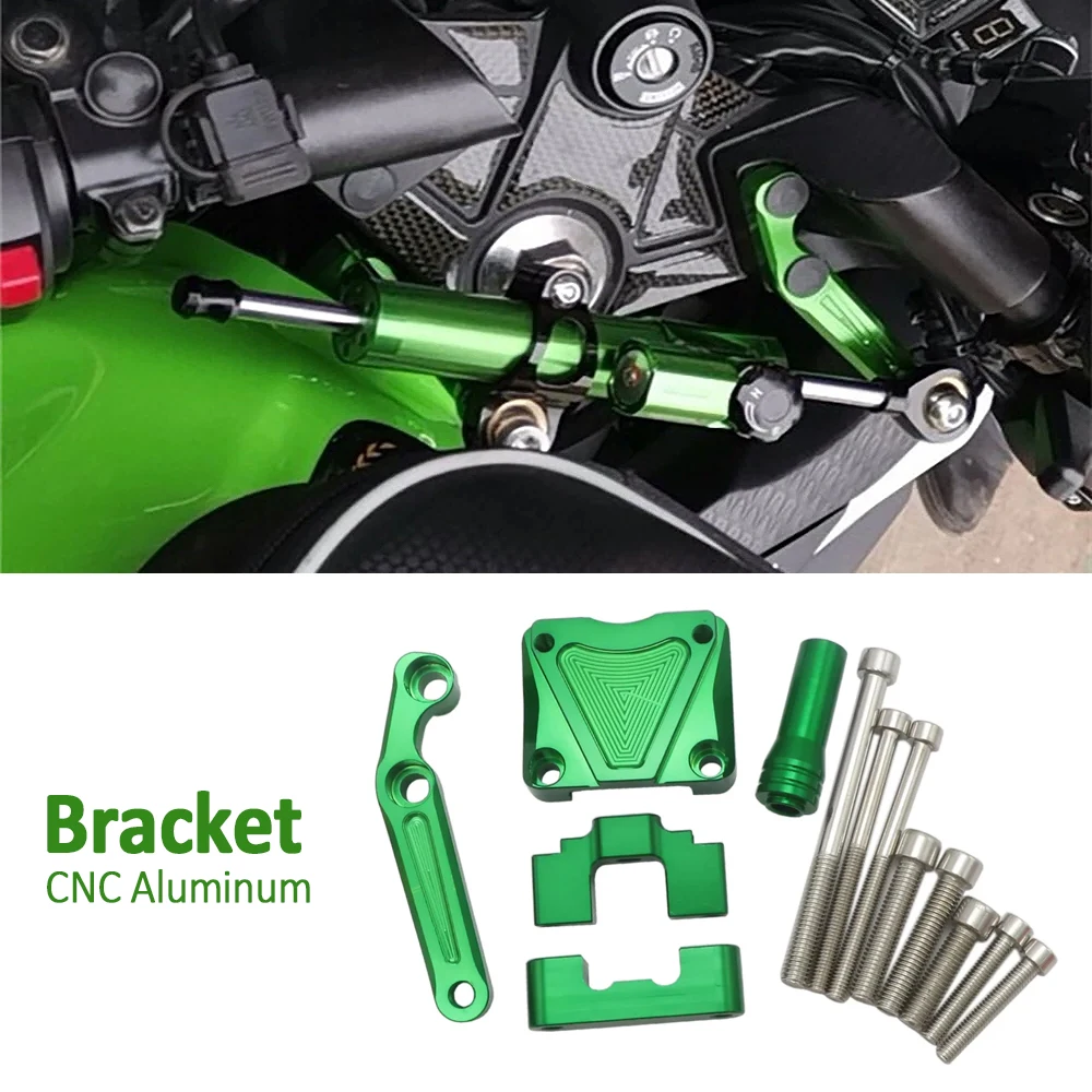 

Motorcycle Accessories CNC For Kawasaki Ninja300 Ninja 300 EX300 2013-2017 Steering Stabilize Damper Bracket Mounting Kit