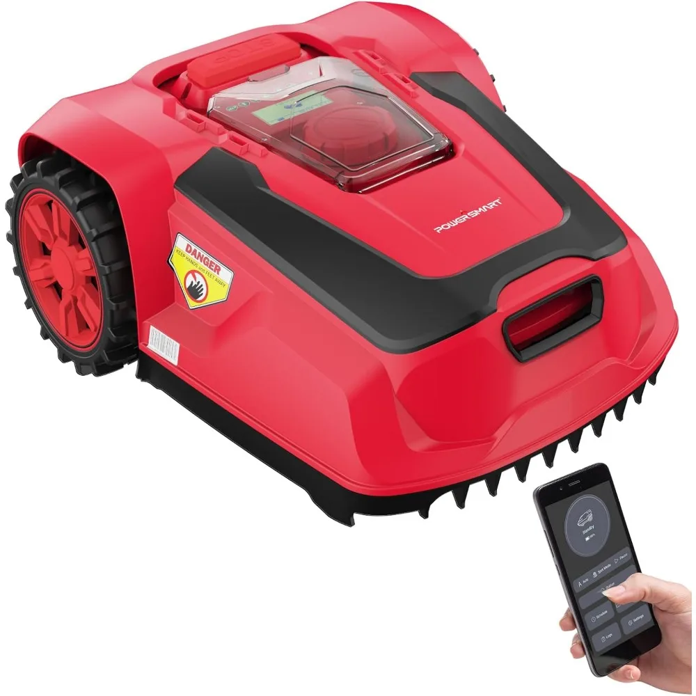 20V Robot Lawn Mower, Covers 1/4 Acre / 10,890 Sq.Ft with Smart APP Control, Battery & Charger Included, Lawn Mower