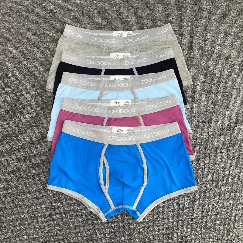 5 pcs/lot Hot Sale CEODOGG 365 Men Male Underwear Men\'s Boxer Underwear Trunks  Cotton Boxer Shorts Underwear Sexy Lingerie men