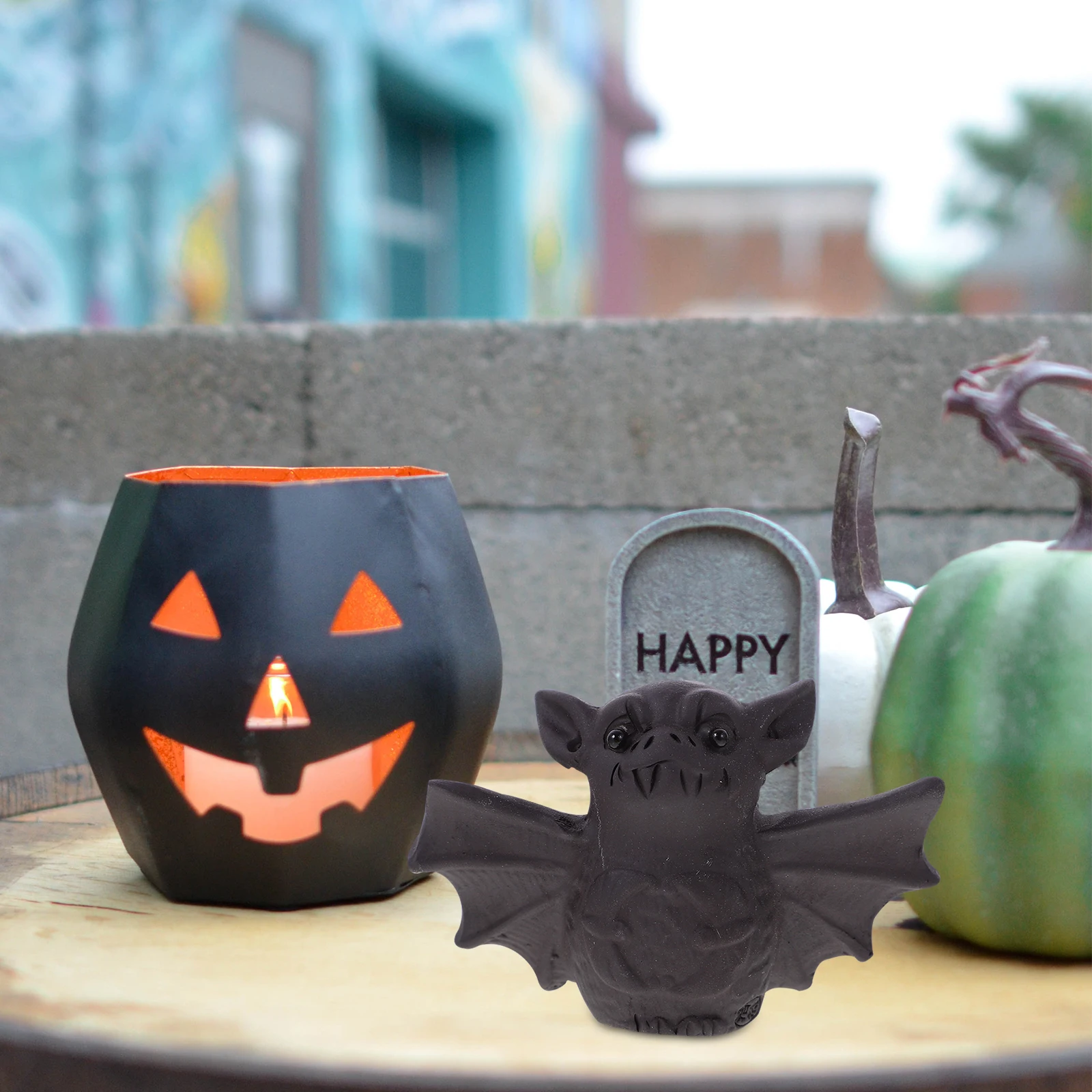 

1Pcs Chinese Yixing Bat Tea Pet Decoration Polished Surface Creative Feng Shui Ornament for Tea Ceremony Home Office