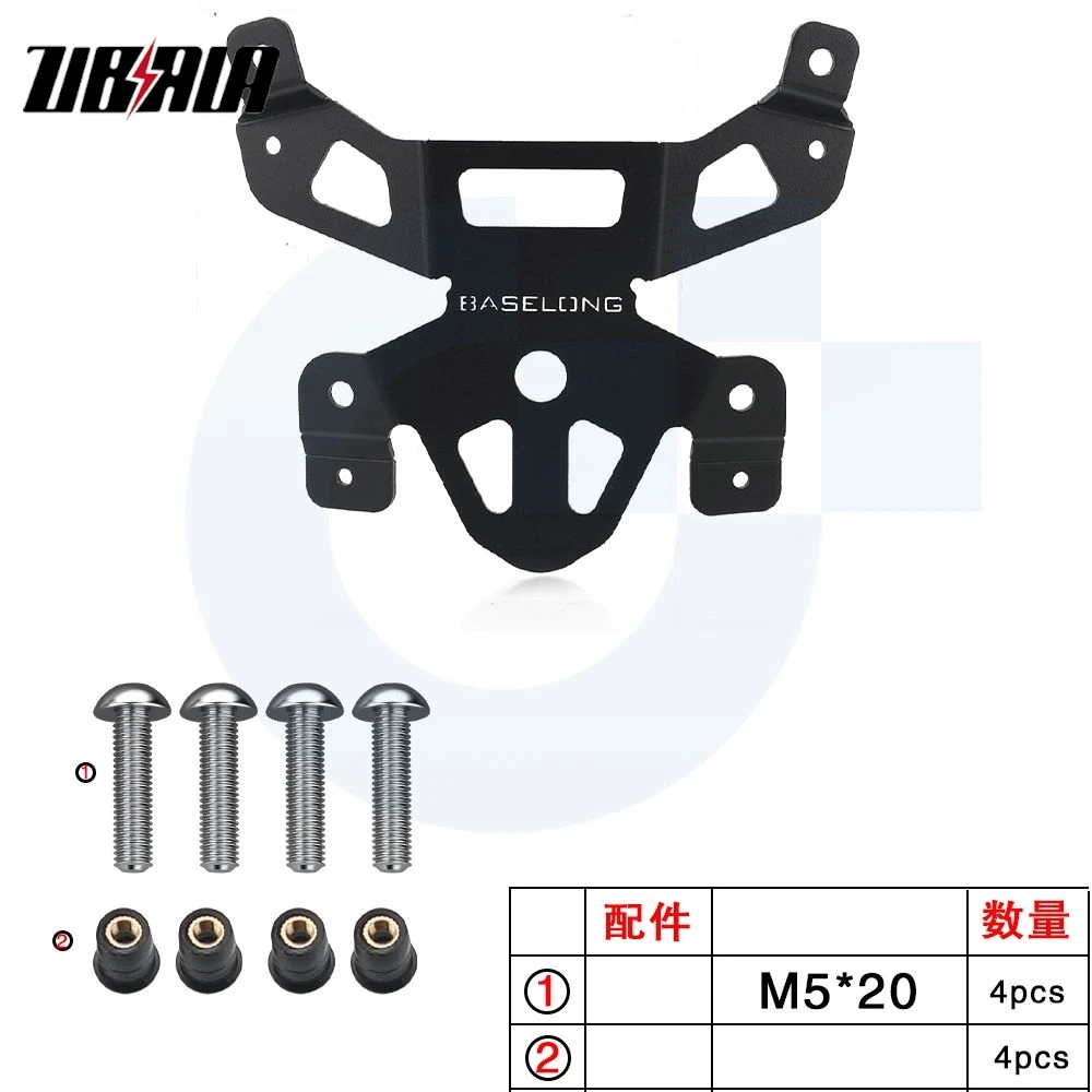 Windscreen Extended Bracket Support For Yamaha Tracer 900/900 GT/Tracer 9/9 GT 2018 2019-2022 2023 30MM Riser Windshield Bracket