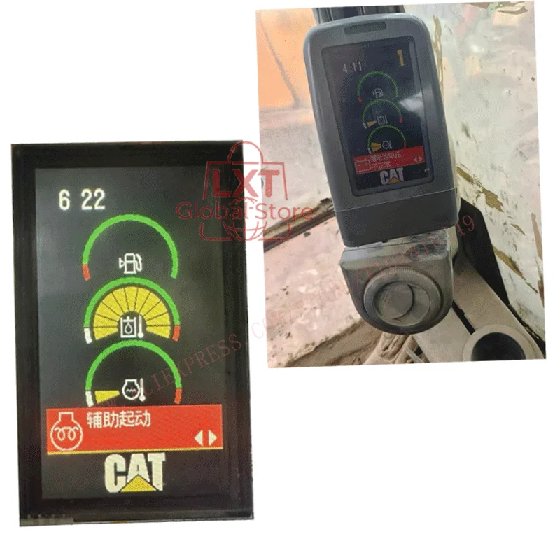 279-7611 227-7698 2797611 2277698 LCD Screen Panel For CAT ZX-3 E320D 320D 312D 330D Excavator Monitor LCD