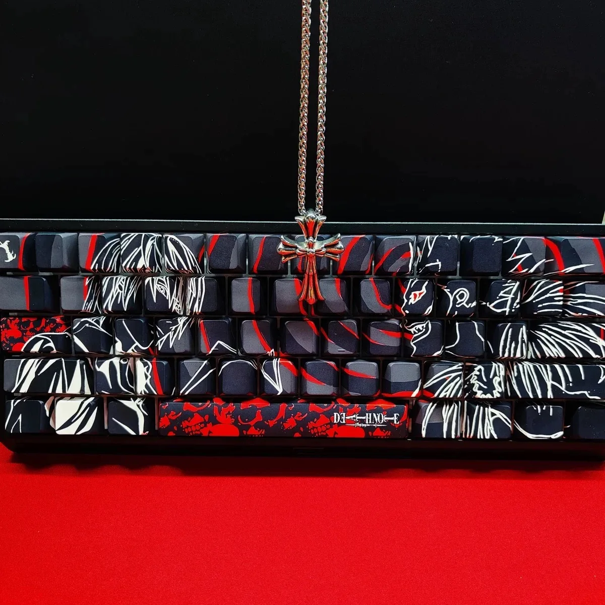 

デスノートSet of Keys DEATH NOTE Keycaps Customized Key Cap Anime Game Key Cap Set Cherry PBT Keycap for Made68 Mad68 Wooting60