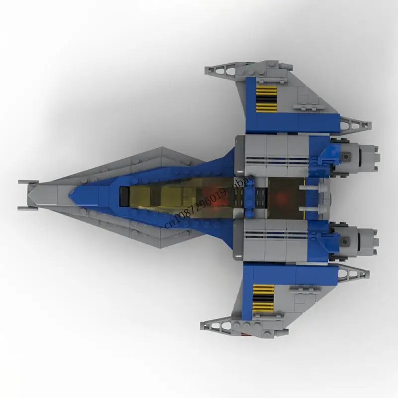Nouveau 487 pièces film spatial MOC galaxie Explorer classique modèle de Jet spatial bricolage idées créatives enfant jouet assemblage Puzzle cadeau d'anniversaire