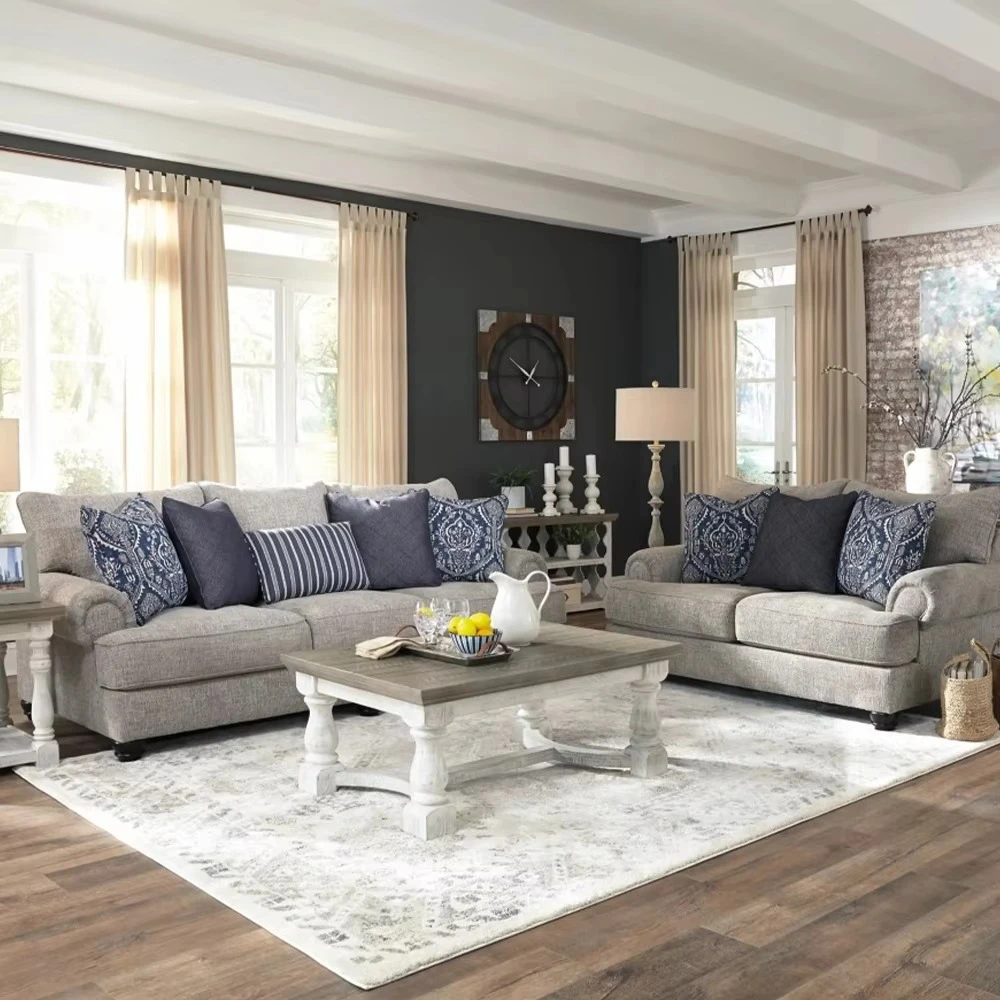 Classic Design 1+2+3 Seater Living Room Sectional Sofa Sets Fabric Loveseat Modular Couch Modern Furniture