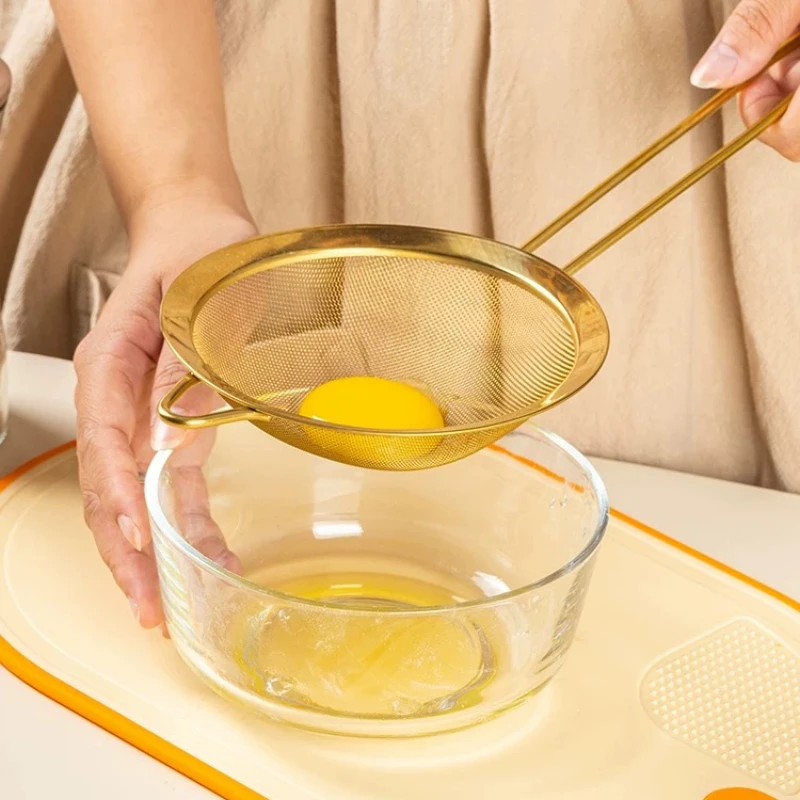 

Soybean Milk Filter Screen Superfine Colander Stainless Steel Flour Screen Egg White Separator