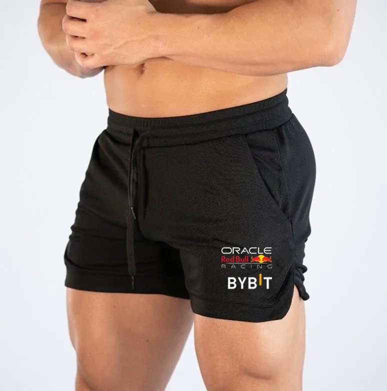 ريد بول السراويل الرجال الصيف تنفس سريعة الجافة تنس قصيرة اللياقة البدنية في الهواء الطلق تشغيل السراويل الذكور رياضة الجري سروال التدريب