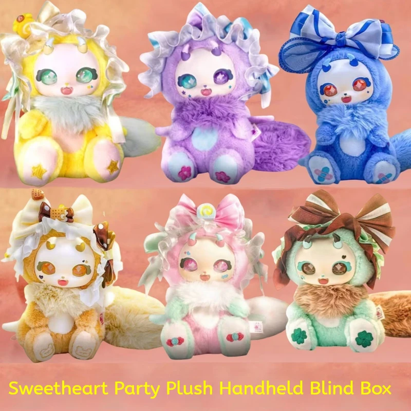 Originale Boboco Sweetheart Party Series Scatola cieca fatta a mano Bambola di peluche Ragazza carina Bambola Tide Play Regalo di compleanno