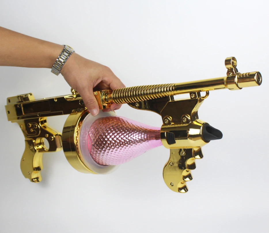 3 Colors bar KTV Atmosphere Prop Multifunction Jet Beer Spray With Nozzle Pourer Convert Base