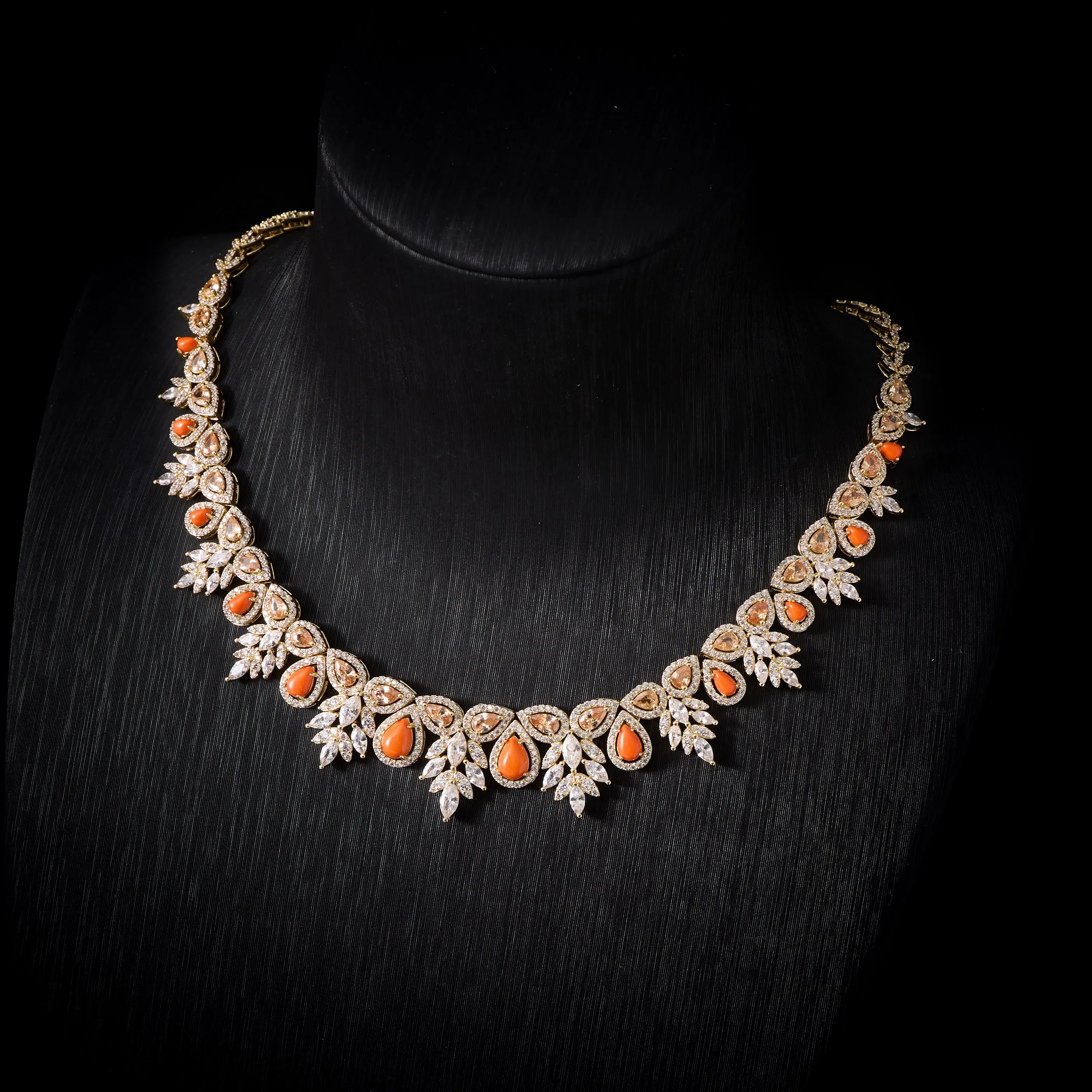 INJEWELIFE  00142 Turquoise Zirconia Jewelry Sets for Women Wedding Accessories Elegant Bridal Jewellery