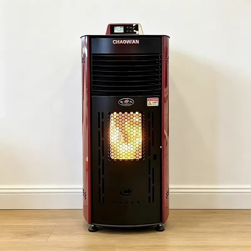 Low Consumption Patented Smart Pellet Stove Burning Heater for Winter
