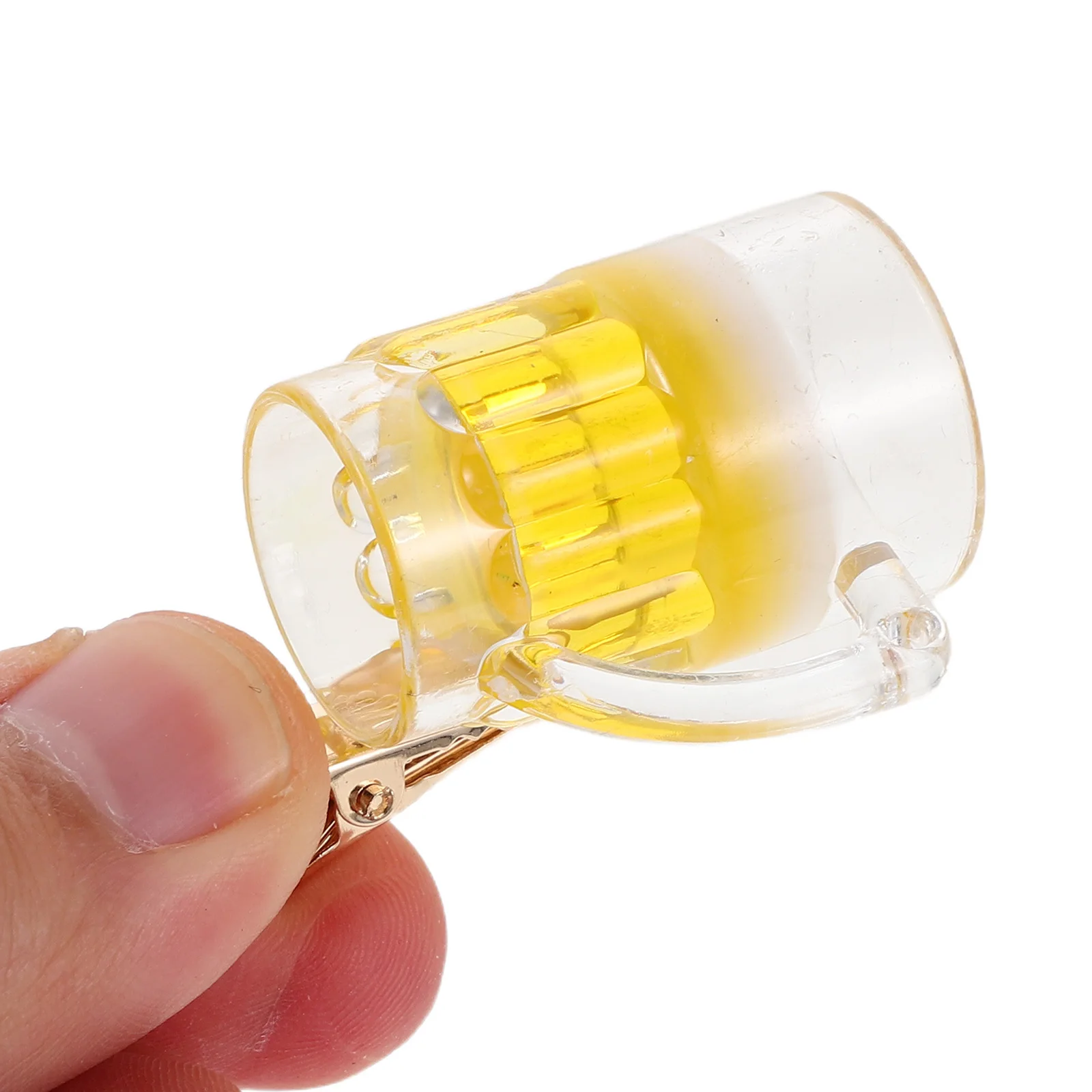 

20Pcs Funny Beer Cup Hair Clips Novelty Drink Themed Hair Accessories for Girls Cute Small Barrettes Fun Hairpins for Parties