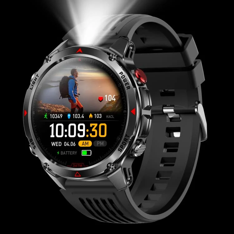 2025 Gps Smartwatch CRG45 Bt Call 540mah Battery 1.46" Round Screen 3atm Waterproof Health Monitoring Sports Compass Smart Watch