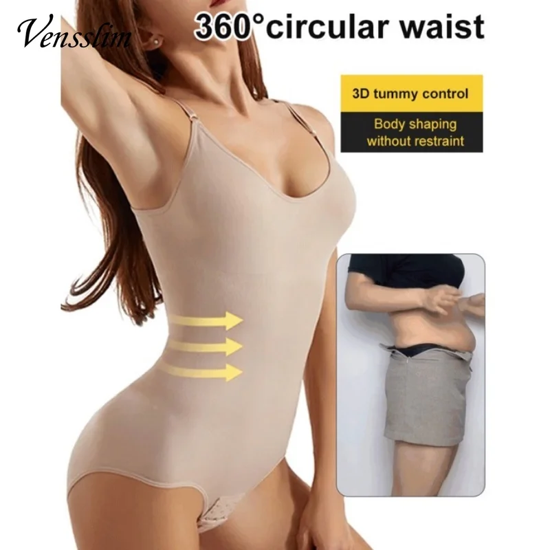 Tummy Control Waist Slimming One-piece Shapewear Sculpting Bodysuit for Women Full Body Shaper Push Up Panties with Hooks