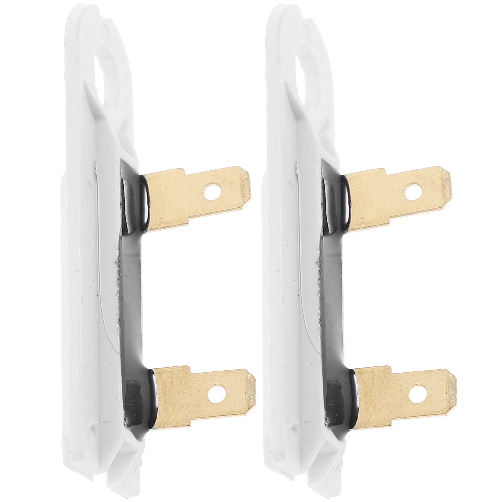 

2pcs Thermal Fuse for Dryer Replacement Part Washing Machine Home Appliance Slim Long Design White Temperature Control Reliable