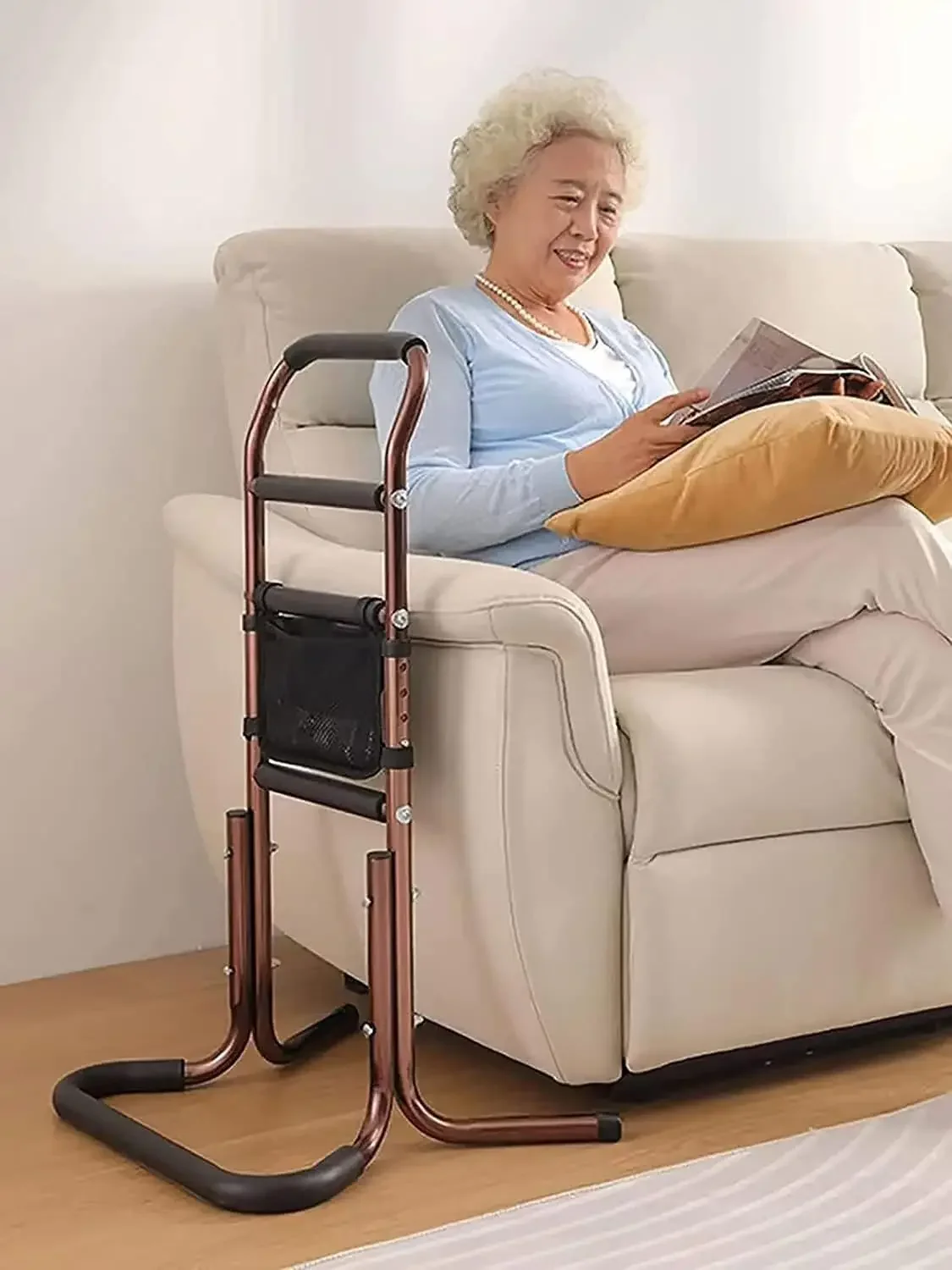 Stand Assist for s with Storage Pocket, Adjustable Height Cane, Bed s for Elderly Sit to Stand, Portable Mobility ds, Lift Assis