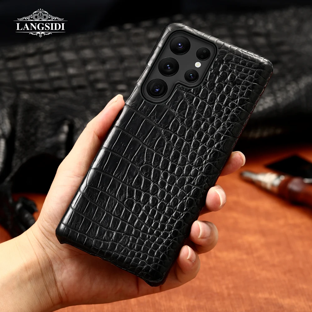 

100% Natural Leather Case For Samsung Galaxy S25 S24 S22 S23 Ultra S21 Plus S25Ultra S24Ultra A55 5G S25Plus Luxury Back Cover