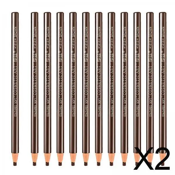 Delineador de cejas resistente al agua, lápiz de ojos de madera, Kit de lápiz de cejas a prueba de manchas para maquillaje de salón