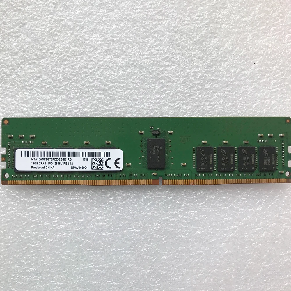 

1PCS MTA18ASF2G72PDZ-2G6E1RG For MT RAM 16GB 16G 2RX8 2666 PC4-2666V DDR4 Memory High Quality Fast Ship