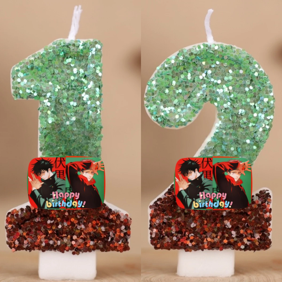 

Jujutsu Kaisen Digital Candle Number 0-9 Kids Birthday Cake Decoration Supplies Cartoon Anime Party Accessories Supplies