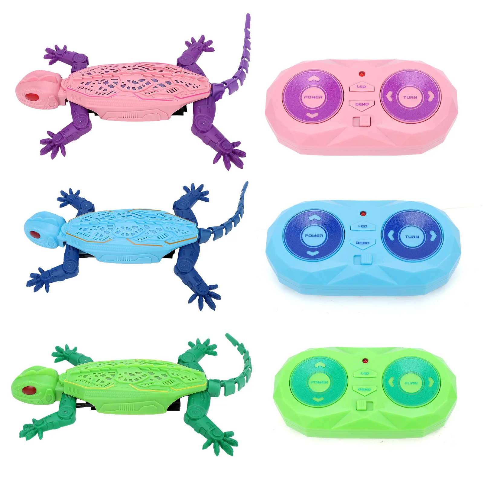 Remote Control Gecko, 2.4GHz RC Wall Crawler with LED Lights, Rechargeable Multi-Mode Climbing Animal