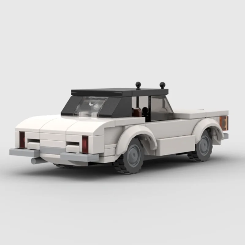 Schnelles Rennwagen-Modell MOC Bausteine Retro Europäische Limousine Modulare Technologie Kinder Urlaubsgeschenke Montage-Spielzeug-Set