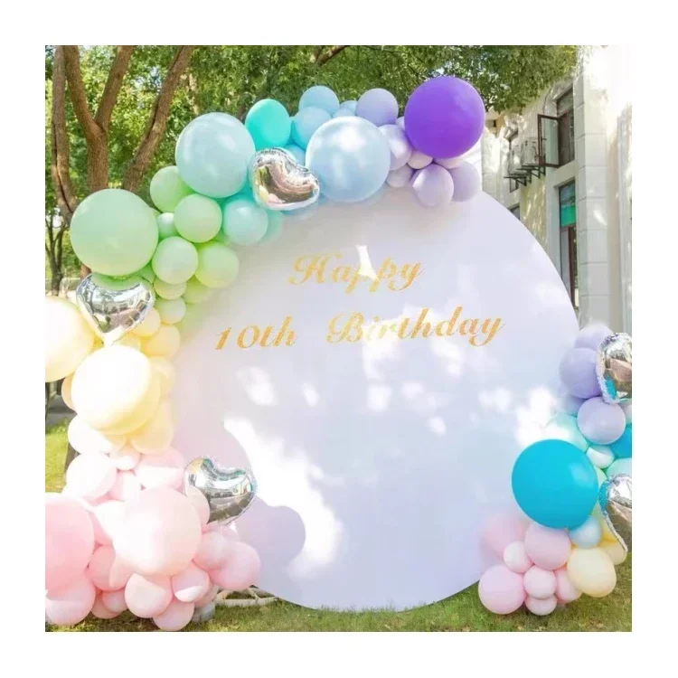 

Coffee Retro Balloon Chain First Birthday Decoration Scene Layout Anniversary Opening Wedding Milk Tea Color