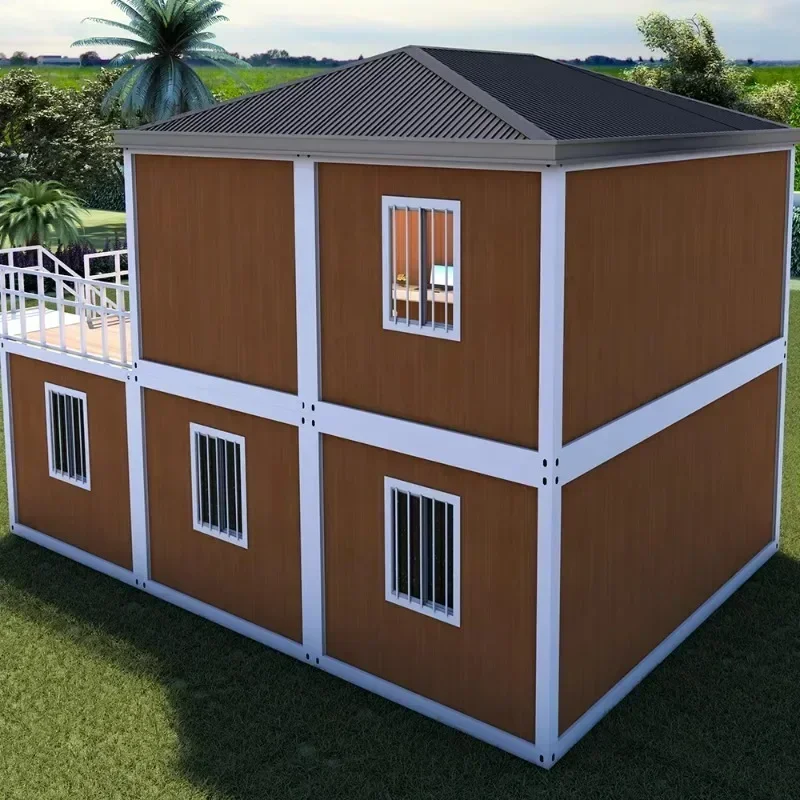 Hot Selling 2 Stories Luxury Fabricated Living Homes Prefabricated Container House Home China