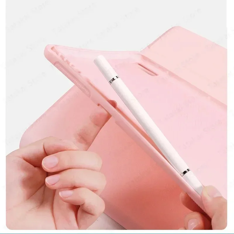 Imagem -03 - Capa de Teclado com Touchpad para Samsung Tablet Case Stand Pen Slot Galaxy Tab s6 Lite a7 a8 a9 Plus s7 s8 s9 s9 fe