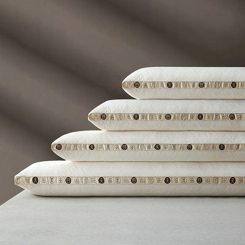 Double Extended Dry and Breathable Pillow Thickened High Rebound Silent Pillows Core Neck Protection, Sleep Aid, Long Pillows