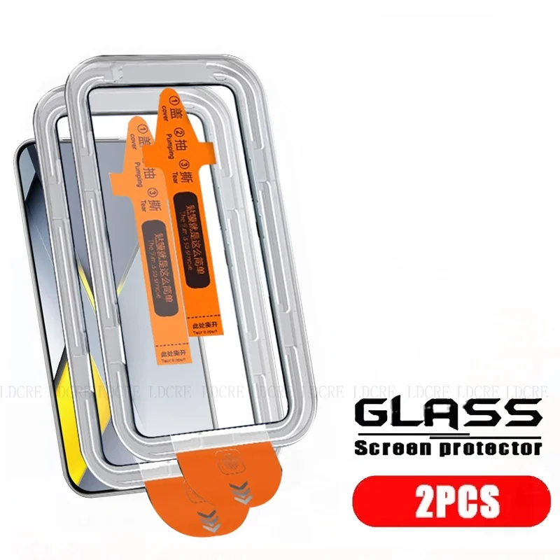 4/3/2/1Pcs Für Poco F8 Ultra Glas Poco F8 Pro Gehärtetes Glas Staub freies 9H Volle Abdeckung Screen Protector Xiaomi Poco F8 Ultra Pro