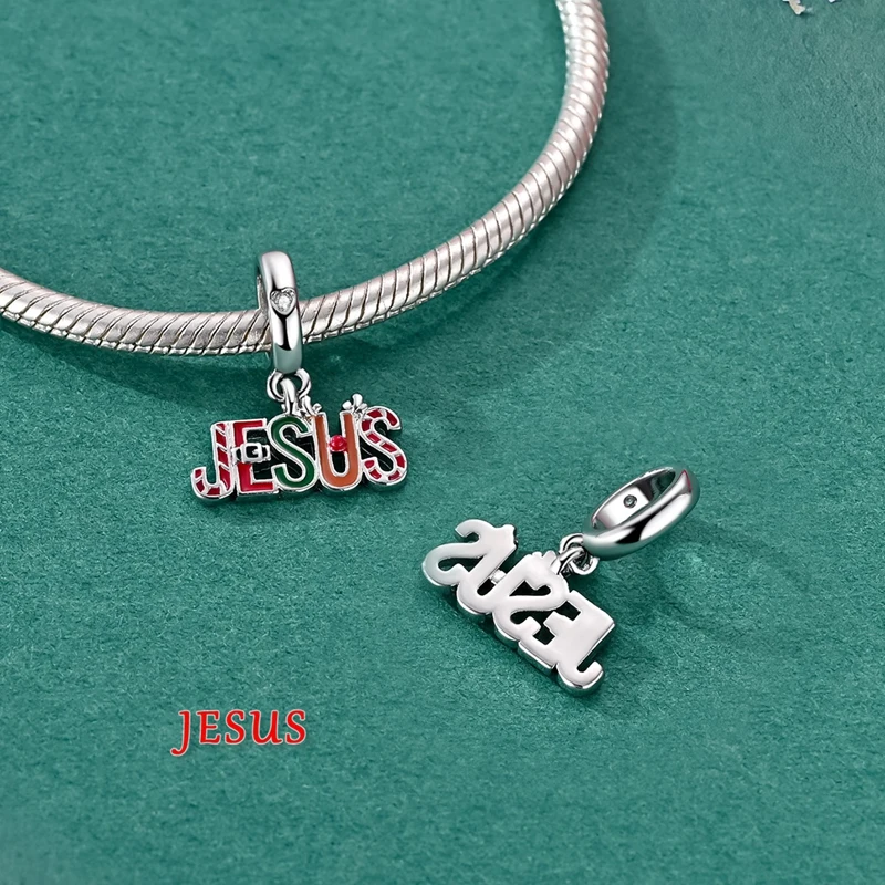 925 Sterling Silber Charm Weihnachtsmann Rentier Schneemann Winter Perlenanhänger Passend für Original Armband Armreif Luxus Schmuck – Detail 31