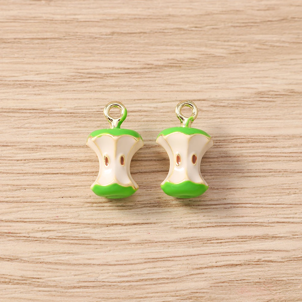 Tusember 5 Stück schöne Anhänger, Pilz-Pomelo-Cantaloupe-Apfel-Anhänger, Charm-Perlen für DIY-Schmuckherstellung mit Sterling-Markenarmbändern – Detail 8
