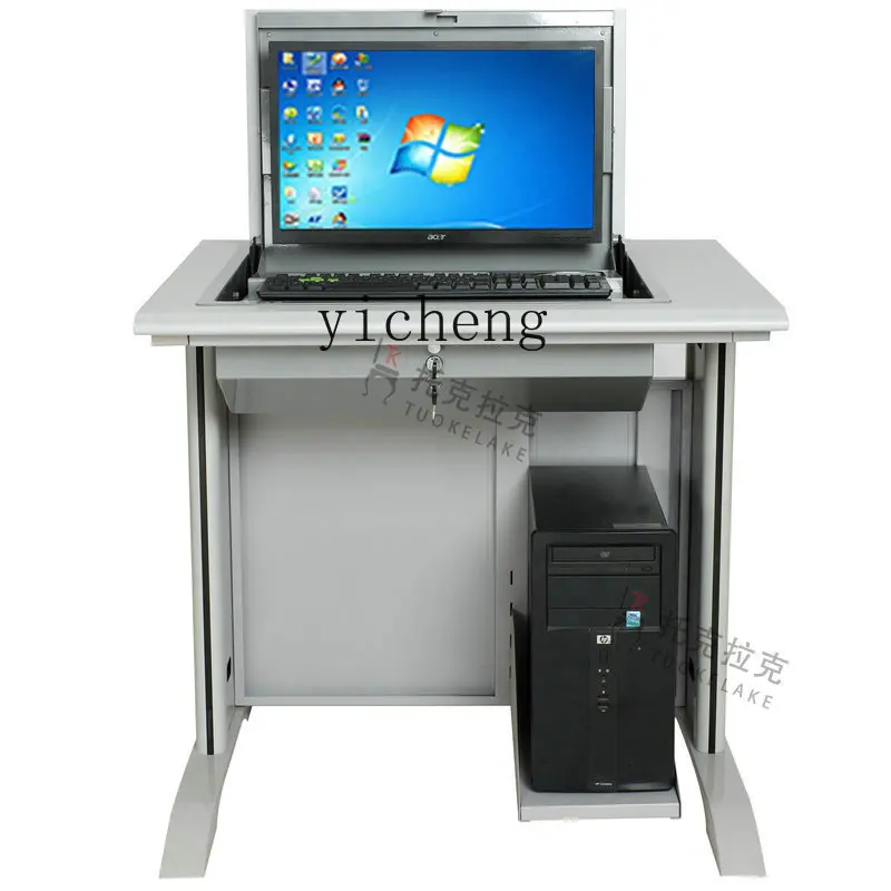 Zws Computer Desk Student Data Center Computer Flip Desk Multimedia Classroom New Desk