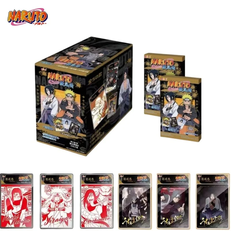 

Genuine Naruto Card Box Anime Figure Card with Card Brick Uzumaki Collection Flash Card Toy Game Hobby Gift for Kid Original Box