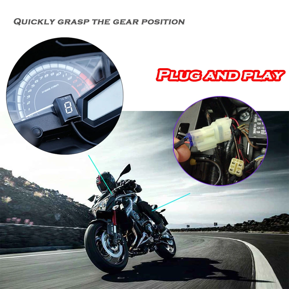 Für Kawasaki ER6N ER-6F Z1000SX Z1000 Z800 Z750 Z650 Versys 650 1000 VULCAN S Ninja 300 400 Motorrad-Ganganzeige – Detail 2